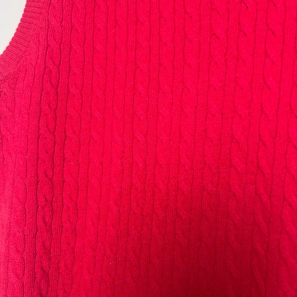 Oliver Perry Cashmere Red Vest Men’s Large - Picture 5 of 5